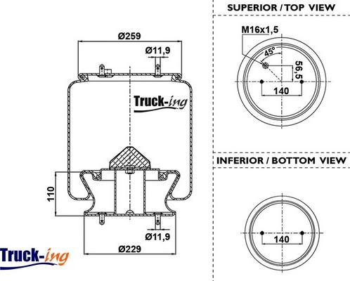 Montcada 0293535 - Bellow, air suspension car-mod.net