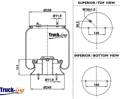Montcada 0293525 - Bellow, air suspension car-mod.net