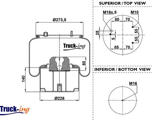 Montcada 0293082 - Bellow, air suspension car-mod.net