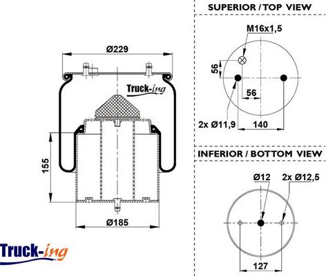 Montcada 0293192 - Bellow, air suspension car-mod.net