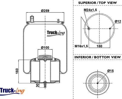 Montcada 0293825 - Bellow, air suspension car-mod.net