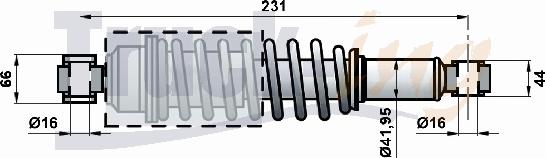 Montcada 205331R - Shock Absorber, cab suspension car-mod.net