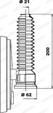 Moog K150066 - Bellow Set, steering car-mod.net