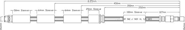 Motaquip LVBH1611 - Brake Hose car-mod.net