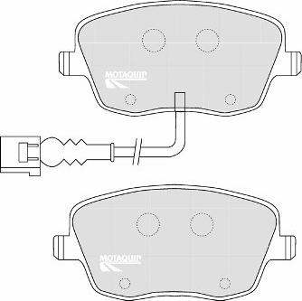 4U 22477VV - Brake Pad Set, disc brake car-mod.net