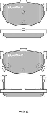 Motaquip LVXL236 - Brake Pad Set, disc brake car-mod.net