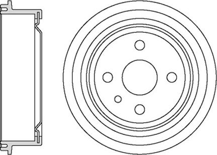 Motaquip VBD601 - Brake Drum car-mod.net