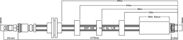 Motaquip VBH813 - Brake Hose car-mod.net