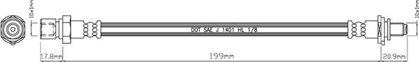 Motaquip VBH799 - Brake Hose car-mod.net