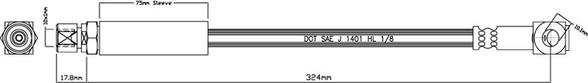 Motaquip VBH751 - Brake Hose car-mod.net