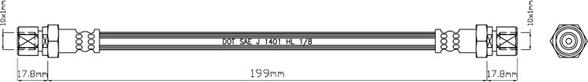 Motaquip VBH734 - Brake Hose car-mod.net