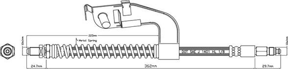 Motaquip VBJ171 - Brake Hose car-mod.net