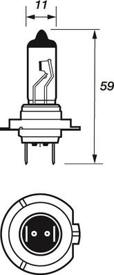 Motaquip VBU499 - Bulb, spotlight car-mod.net