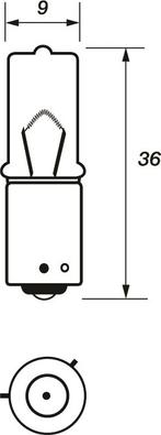 Motaquip VBU433D - Bulb, indicator car-mod.net