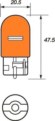 Motaquip VBU87 - Bulb, indicator car-mod.net