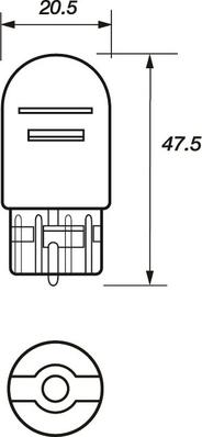 Motaquip VBU380W - Bulb, stop light car-mod.net