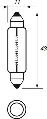 Motaquip VBU265 - Bulb, interior light car-mod.net