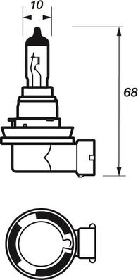 Motaquip VBUH16 - Bulb, fog light car-mod.net