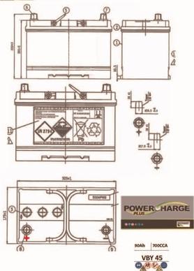 Motaquip VBY45 - Starter Battery car-mod.net