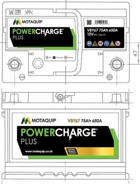 Motaquip VBY67 - Starter Battery car-mod.net