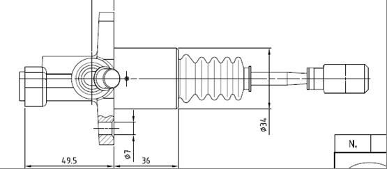 Motaquip VCM124 - Master Cylinder, clutch car-mod.net