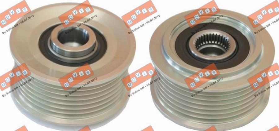 MOVIS AST3525 - Pulley, alternator, freewheel clutch car-mod.net