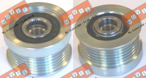 MOVIS AST2421 - Pulley, alternator, freewheel clutch car-mod.net