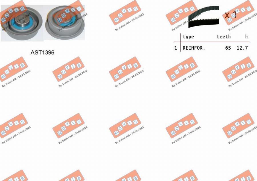 MOVIS ASTK0998 - Timing Belt Set car-mod.net