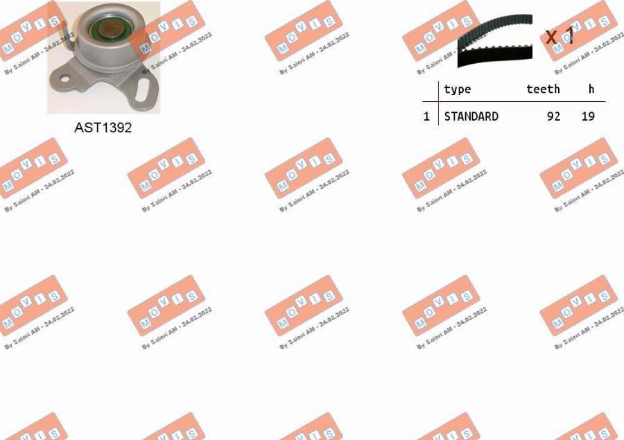 MOVIS ASTK0964 - Timing Belt Set car-mod.net