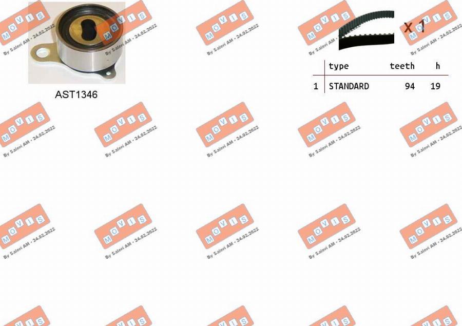 MOVIS ASTK0960 - Timing Belt Set car-mod.net