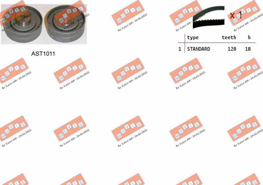 MOVIS ASTK0963 - Timing Belt Set car-mod.net