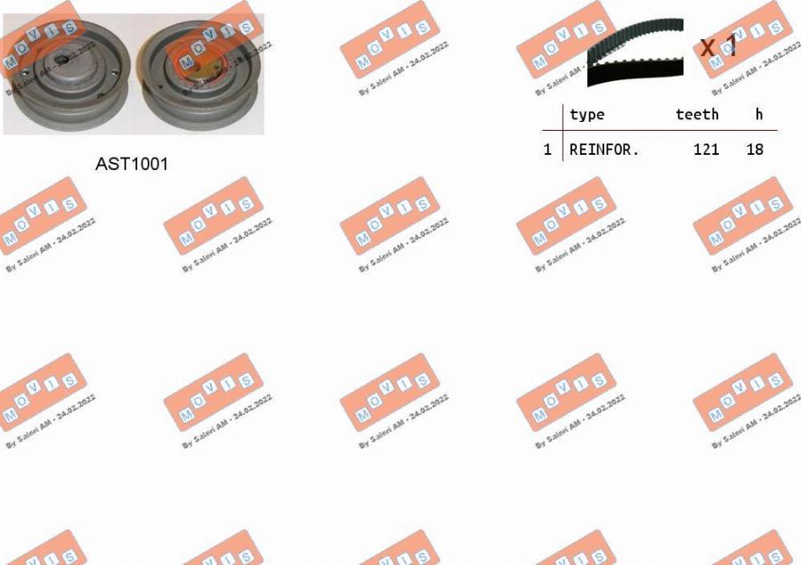 MOVIS ASTK0900 - Timing Belt Set car-mod.net