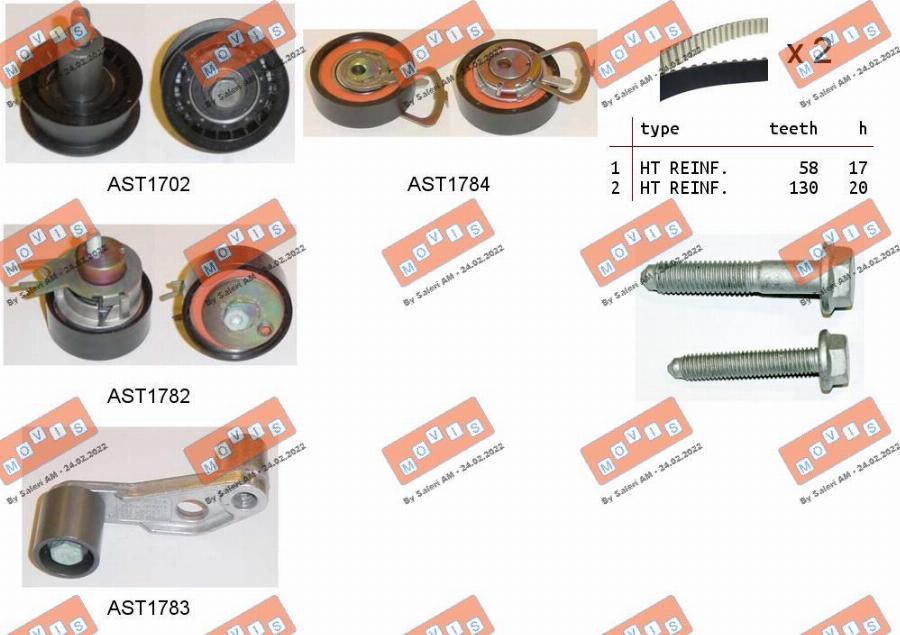 MOVIS ASTK0919 - Timing Belt Set car-mod.net