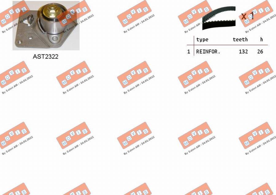 MOVIS ASTK0916 - Timing Belt Set car-mod.net