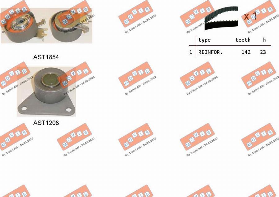 MOVIS ASTK0913 - Timing Belt Set car-mod.net