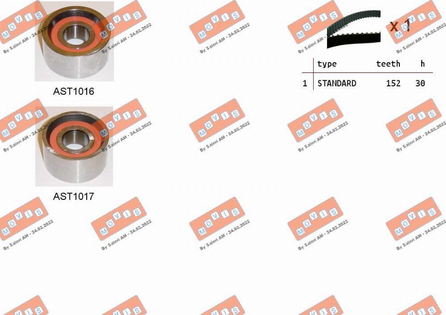 MOVIS ASTK0852 - Timing Belt Set car-mod.net