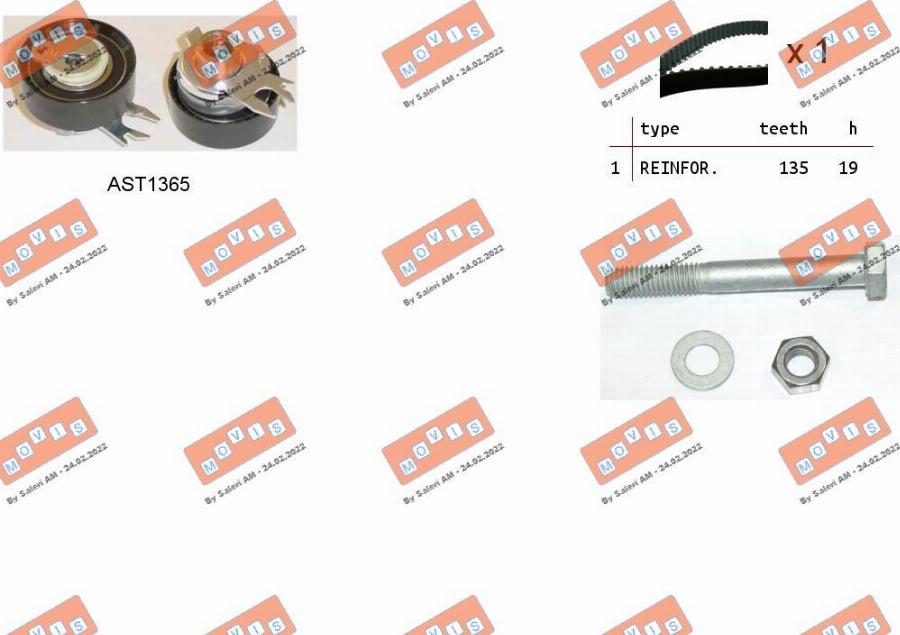 MOVIS ASTK0815 - Timing Belt Set car-mod.net