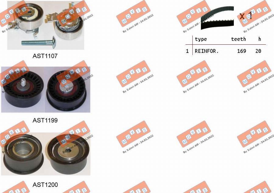MOVIS ASTK0810 - Timing Belt Set car-mod.net