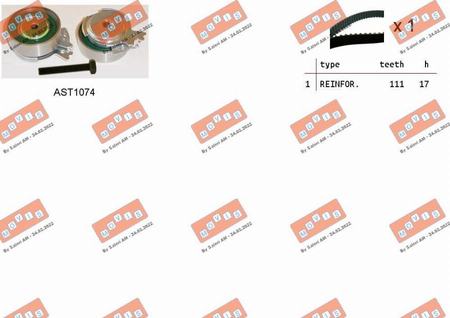 MOVIS ASTK0813 - Timing Belt Set car-mod.net