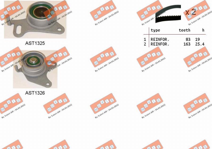 MOVIS ASTK0837 - Timing Belt Set car-mod.net