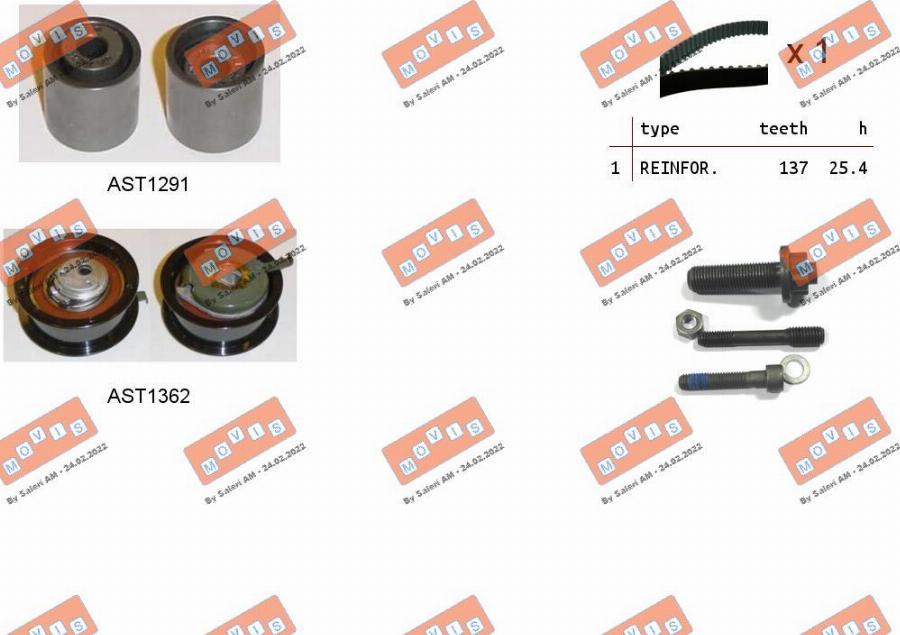 MOVIS ASTK0825 - Timing Belt Set car-mod.net