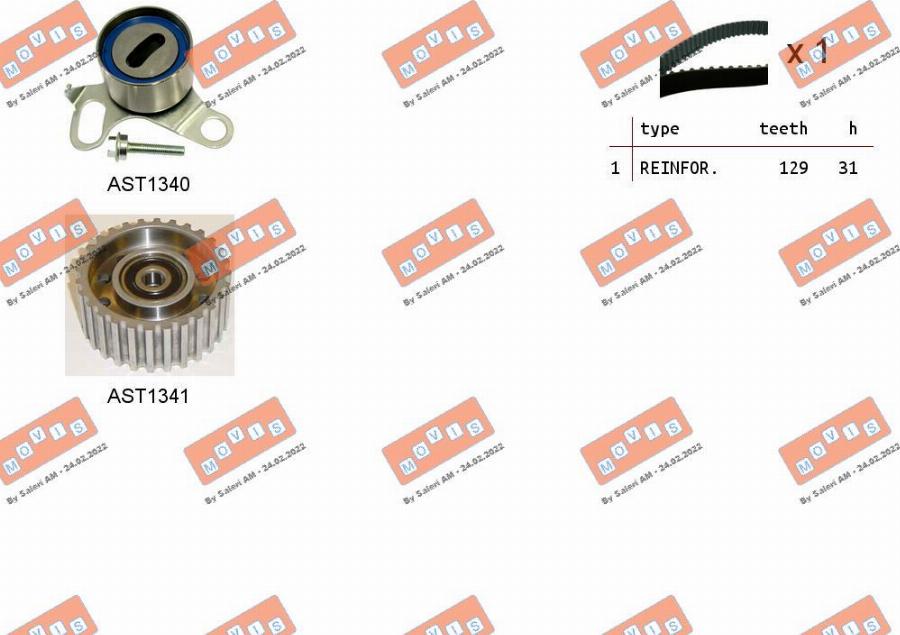 MOVIS ASTK0877 - Timing Belt Set car-mod.net