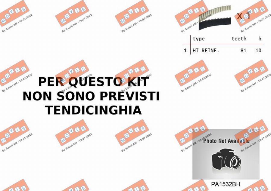 MOVIS ASTK0B02PA2 - Water Pump & Timing Belt Set car-mod.net