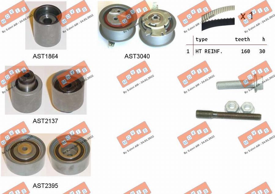 MOVIS ASTK1096 - Timing Belt Set car-mod.net