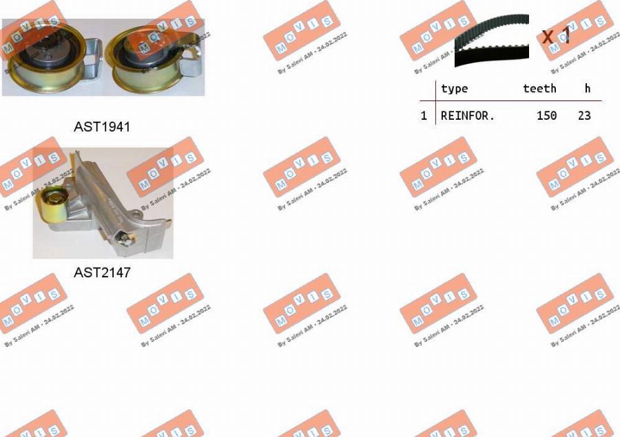 MOVIS ASTK1055 - Timing Belt Set car-mod.net