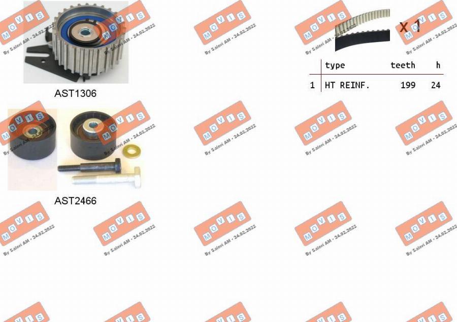 MOVIS ASTK1058 - Timing Belt Set car-mod.net
