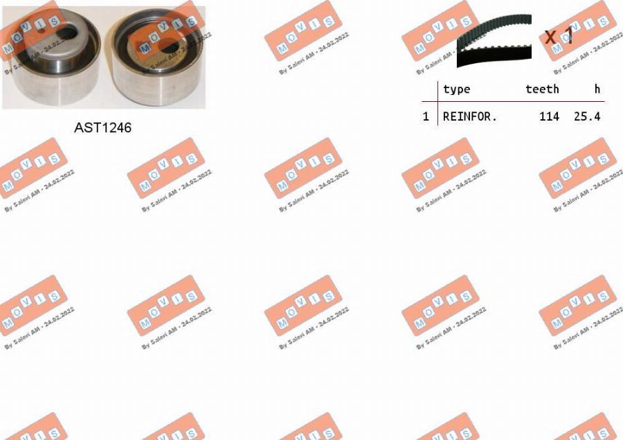 MOVIS ASTK1016 - Timing Belt Set car-mod.net