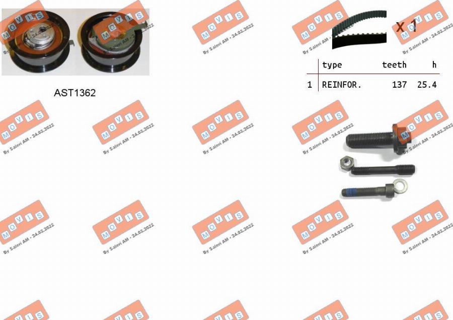 MOVIS ASTK1023 - Timing Belt Set car-mod.net