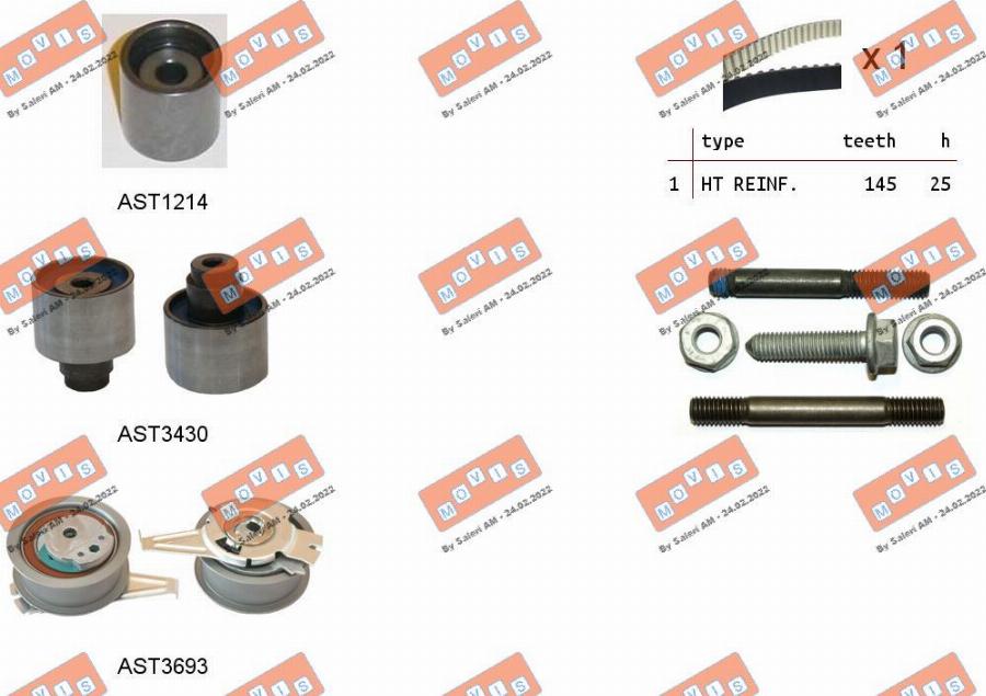 MOVIS ASTK1166 - Timing Belt Set car-mod.net