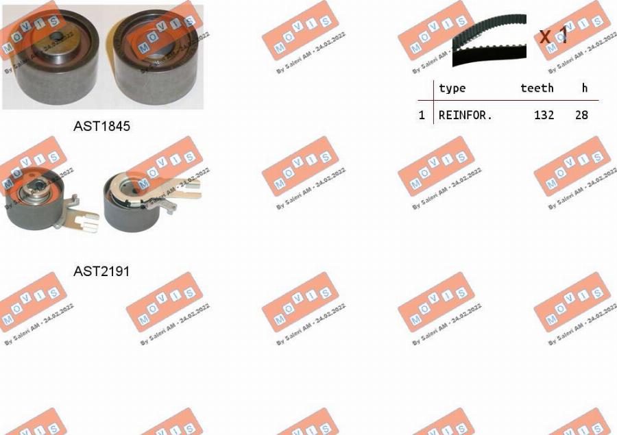 MOVIS ASTK1116 - Timing Belt Set car-mod.net